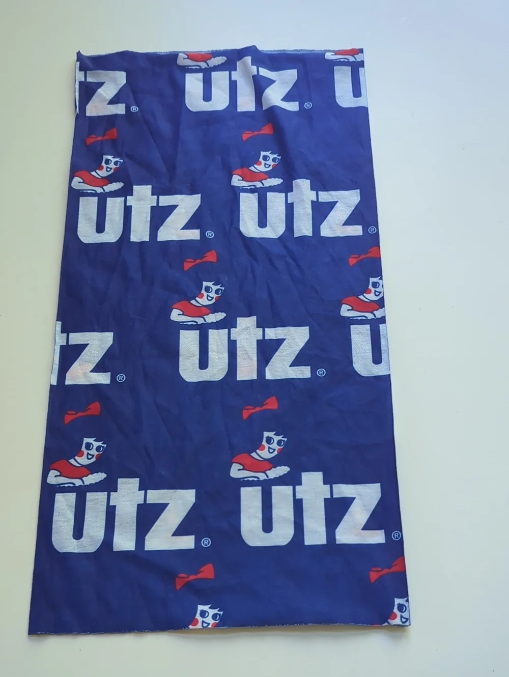 Utz Printed Blue Logo Neck Gaiter